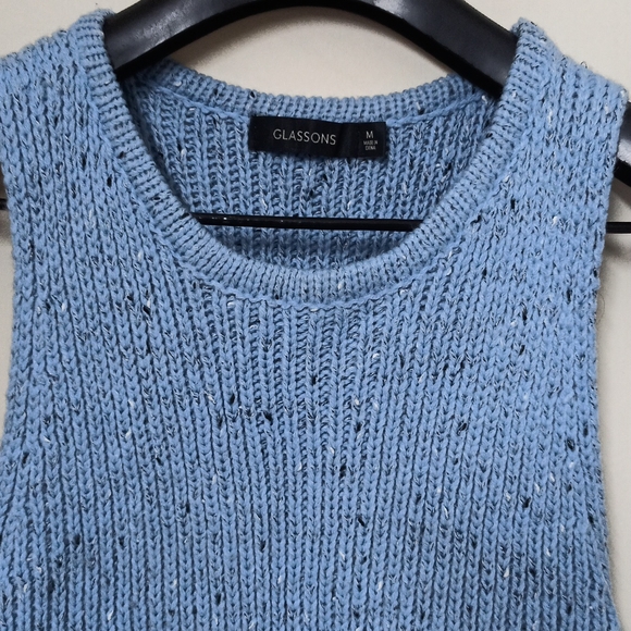 Blue Pure Cotton Pullover sweater - Picture 3 of 8